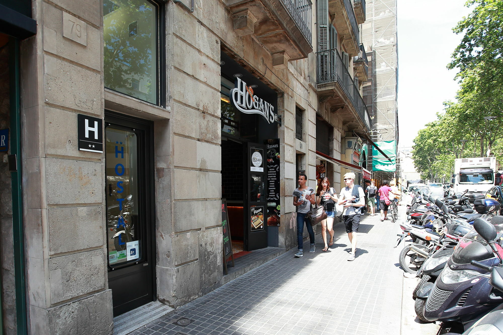 Hostal Las Flores Ramblas 巴塞罗那 外观 照片